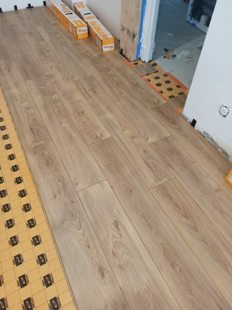 Pose de parquet flottant